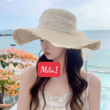 NÓN RỘNG VÀNH MŨ RỘNG VÀNH ĐI BIỂN THỜI TRANG HÀN QUỐC