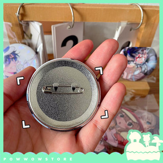 Pin Ghim Huy Hiệu 58mm Chất Liệu Thiếc Không Rỉ Phủ Nhựa Hologram Lấp Lánh Phong Cách Nhân Vật Anime Manga Jujutsu Kaise