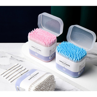 Hộp 200 Tăm Bông Ngoáy Tai 2 Đầu An Toàn Vệ Sinh Dùng 1 Lần Tiện Dụng Alulu.store