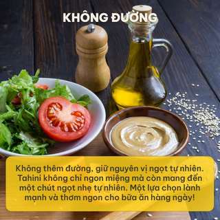 Bơ Mè Tahini 100% Ms. Hoi An - 1kg - Không Đường Không Dầu - Bổ Sung Canxi Eat Clean