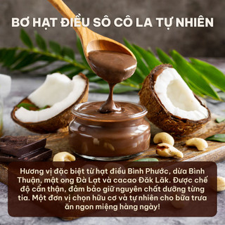 Bơ Hạt Điều Cacao WayOf - Không Đường Tinh Luyện - Ngọt Tự Nhiên Eat Clean