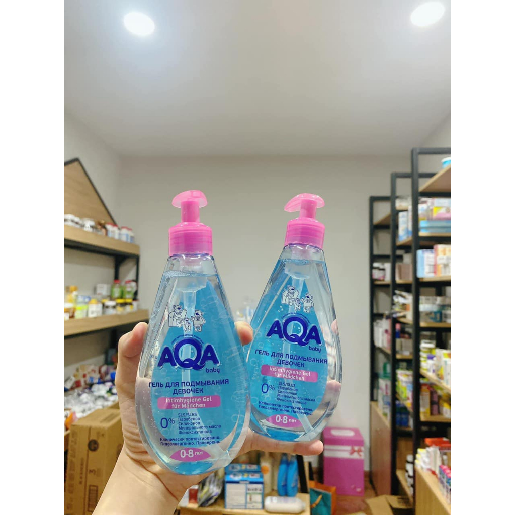 Dung dịch vệ sinh bé gái AQA baby từ 0-8 tuổi