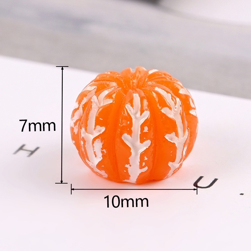 Charm 3D hình quả quýt làm trang trí D.I.Y