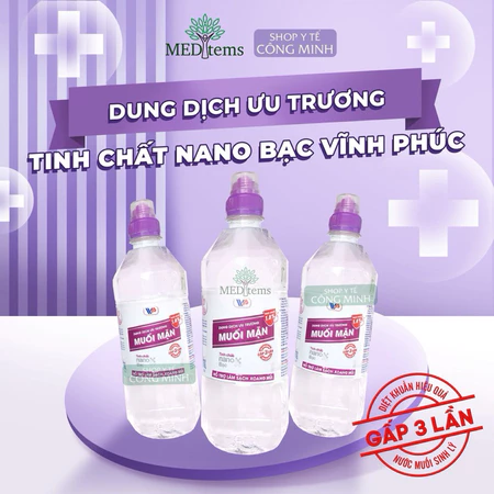 Nước muối ưu trương 1,8% Vĩnh Phúc 600ml