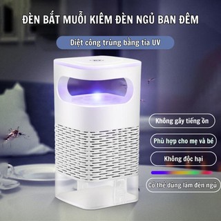 - Đèn bắt muỗi sử dụng quạt hút kiêm đèn ngủ, đèn đuổi muỗi diệt côn trùng