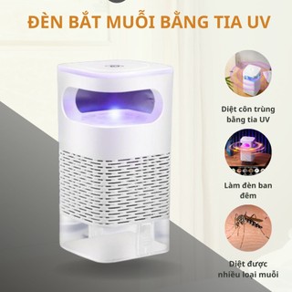 - Đèn bắt muỗi sử dụng quạt hút kiêm đèn ngủ, đèn đuổi muỗi diệt côn trùng