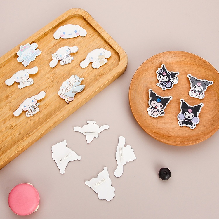 Combo 10 Huy hiệu ghim pin cài áo Sanrio kuromi cực kì dễ thương 3cm 4cm