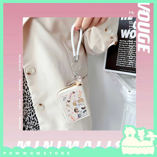 [Sẵn VN] Ví Đựng Thẻ Nhỏ Gọn Tiện Dụng 3 Ngăn Da Pu Hoạ Tiết Phong Cách Hình Mèo Cat Đáng Yêu Cute