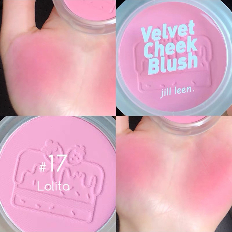 Phấn Má Hồng Jill Leen Velvet Cheek Blush Đơn Sắc Chất Lì Lâu Trôi Tự Nhiên  3g