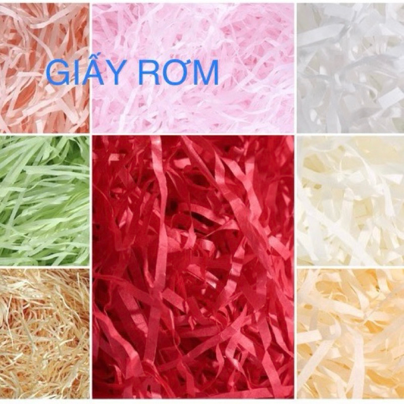 100G Giấy Rơm, Giấy Vun Lót Hộp Quà Tặng Nhiều Màu | Shopee Việt Nam