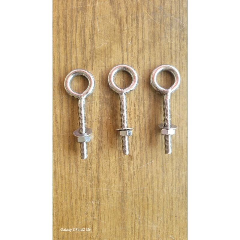móc khoen hàn tròn bulon/ có tán inox đủ size 5li, 6li, 8li, 10li ...