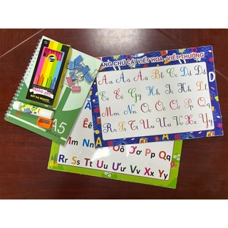 Bảng Chữ Cái, Bảng chữ cái tiếng việt, Bảng chữ cái cho bé, Sách cho bé, Dụng cụ học tập