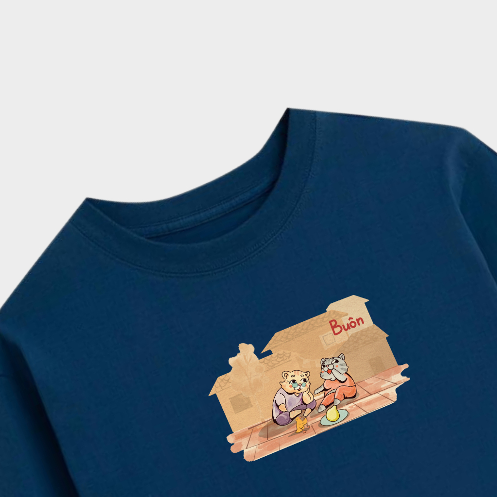Áo thun Oversize cotton unisex nam nữ Goodore BST Phố Thị mẫu Buôn thoáng mát năng động thiết kế độc đáo