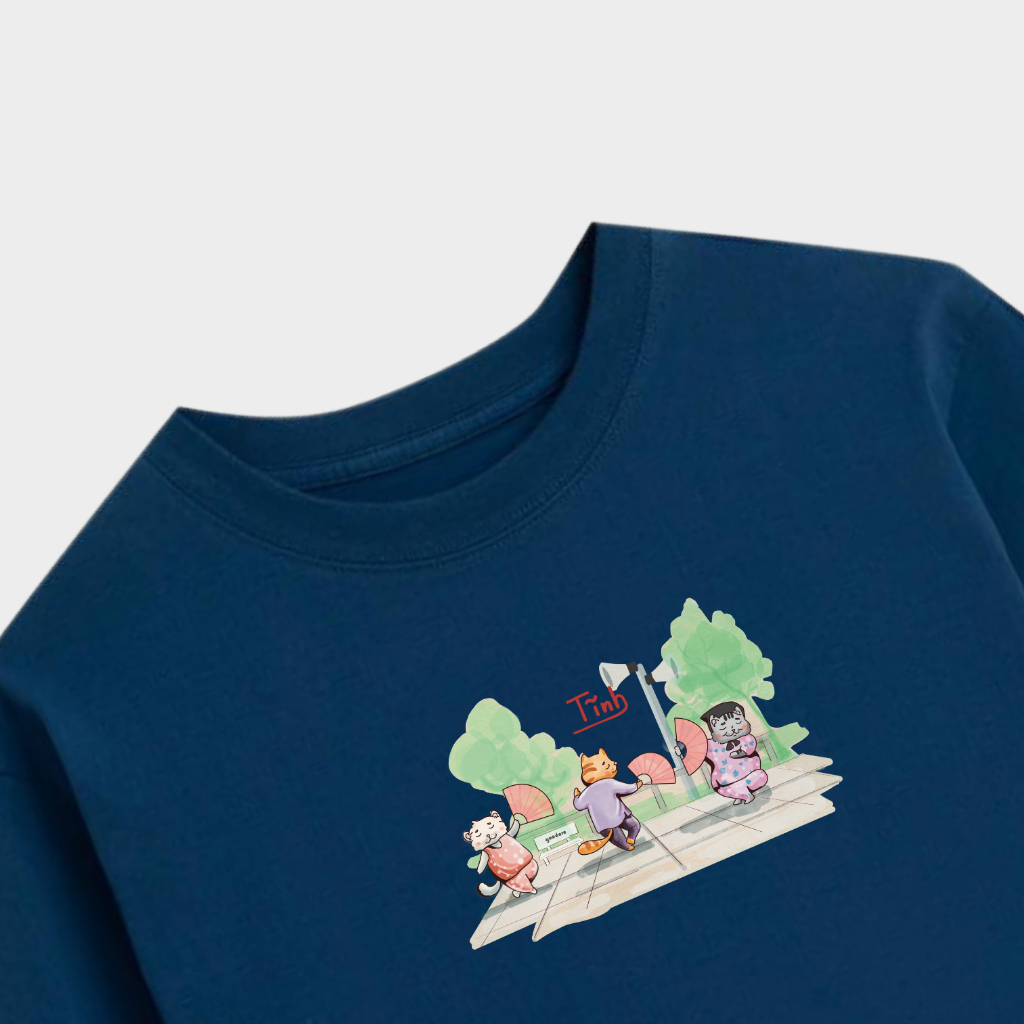 Áo thun Oversize cotton unisex nam nữ Goodore BST Phố Thị mẫu Tĩnh thoáng mát năng động thiết kế độc đáo