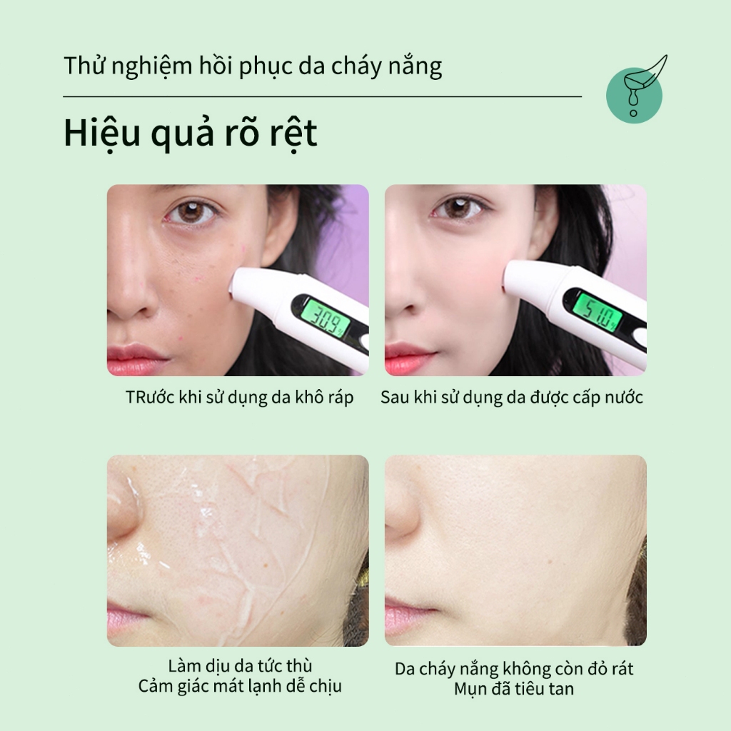 Gel lô hội Gel dưỡng ẩm Aloe Vera Body Gel 40G Kiểm soát dầu Trẻ hóathành phần thảo mộc tự nhiên