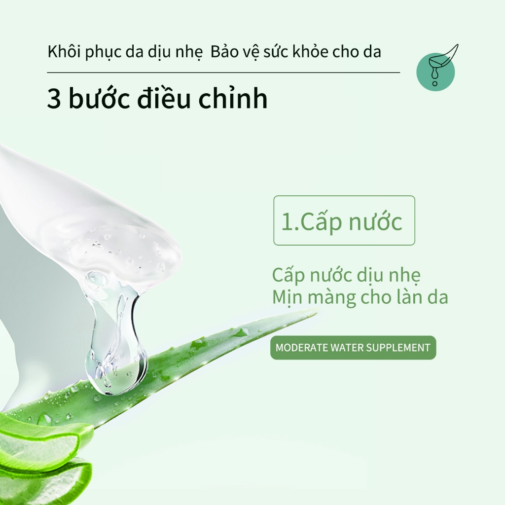 Gel lô hội Gel dưỡng ẩm Aloe Vera Body Gel 40G Kiểm soát dầu Trẻ hóathành phần thảo mộc tự nhiên