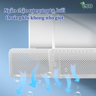 Tắm chắn gió điều hòa cao cấp ECO xoay 180 độ điều chỉnh kích thước, Tấm chắn máy lạnh đảo hướng gió