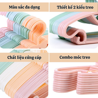 Móc treo quần áo trẻ em ECO thiết kế hình nơ dễ thương, Móc phơi đồ trẻ sơ sinh nhựa PP cao cấp