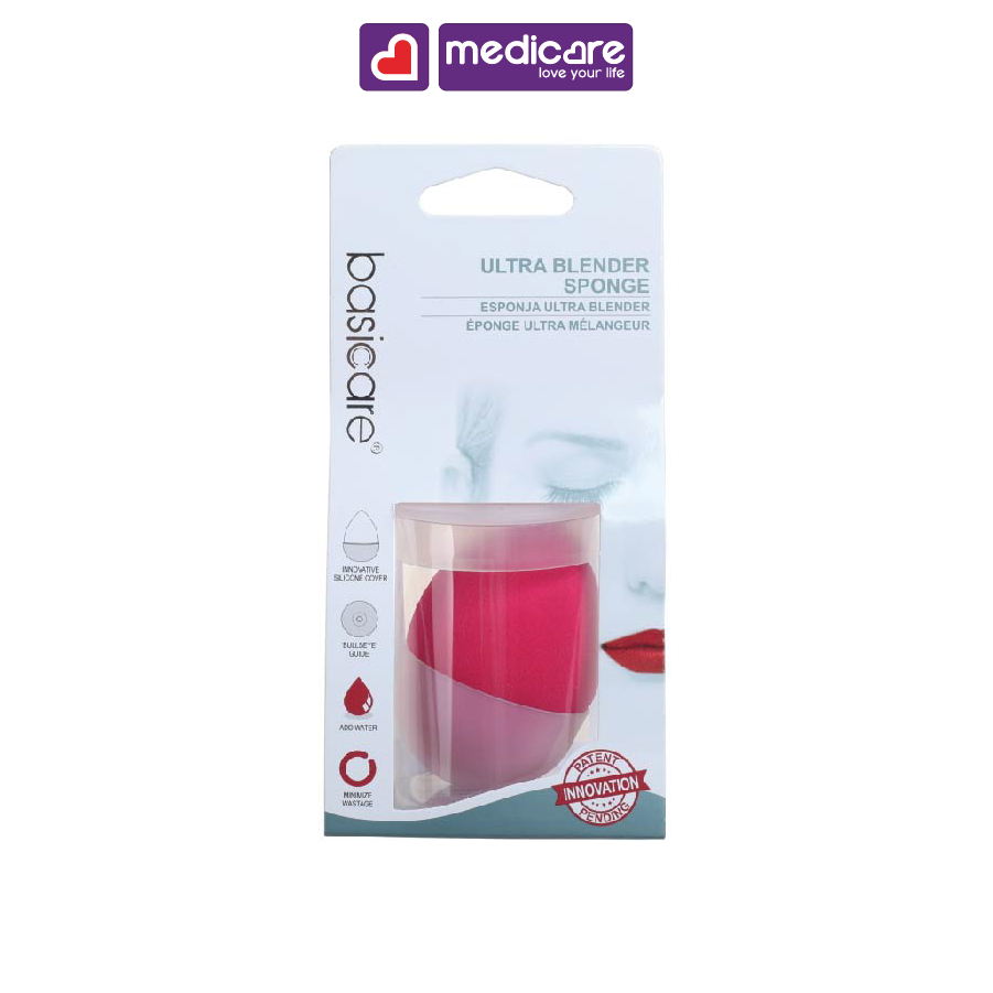 Mút tán nền BASICARE silicone 1867