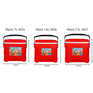 Phích Đá Vuông 15L 3936 Giữ Nhiệt Lên Đến 48h, Phích Đá Việt Nhật Cao Cấp Cam Homeware