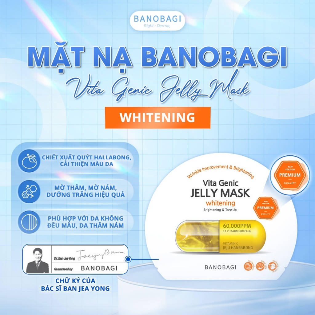 Ảnh Combo 10 Mặt Nạ BANOBAGI Bổ Sung Vitamin, Tái Tạo Làn Da Sáng Ngời Victa Genic 30ml x10 3