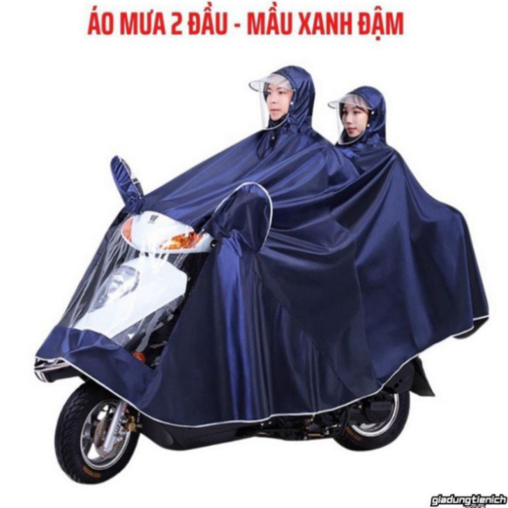 Áo mưa phản quang Didooglt, đi xe máy có kính che mưa 1 người và 2 người ( Hàng Đẹp )
