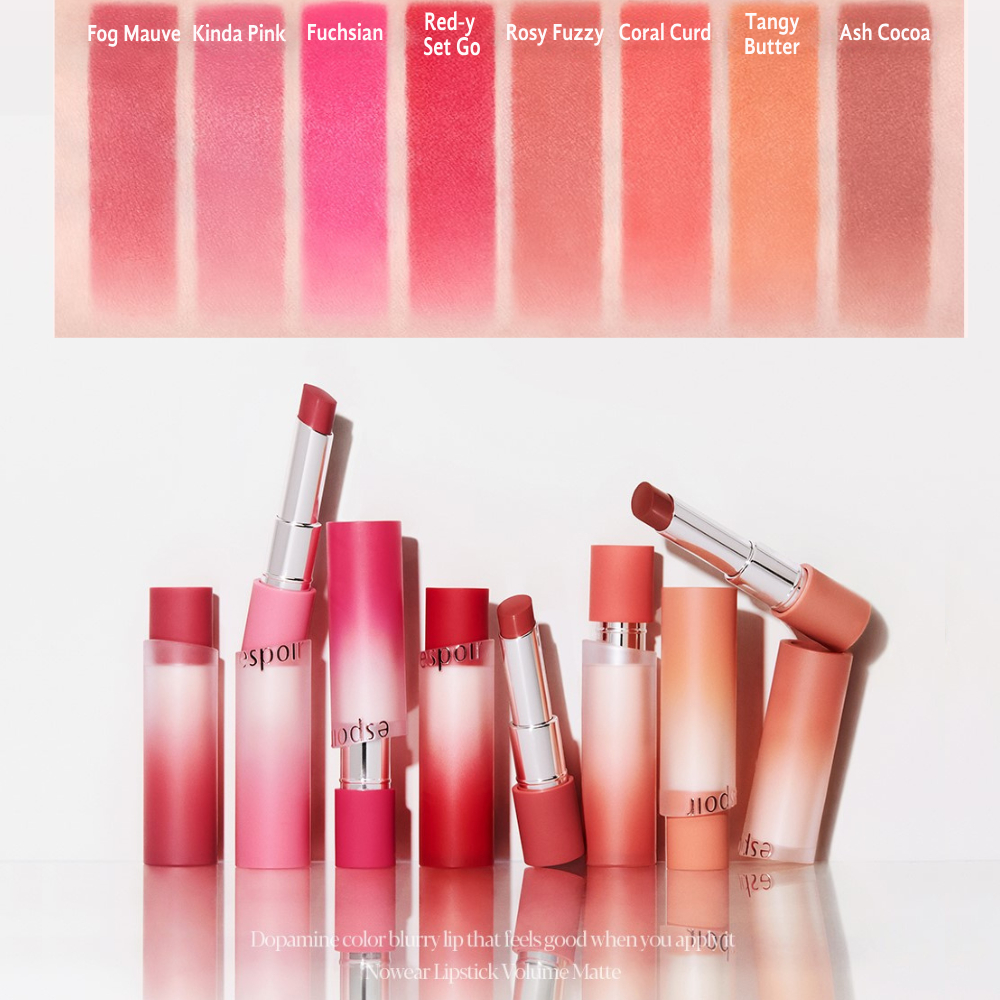 Ảnh Son Thỏi Lì Mịn Mờ Espoir Nowear Lipstick Volume Matte 3gr 4