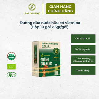 Đường dừa nước hữu cơ VietNipa Chính Hãng dạng hộp, hũ thủy tinh