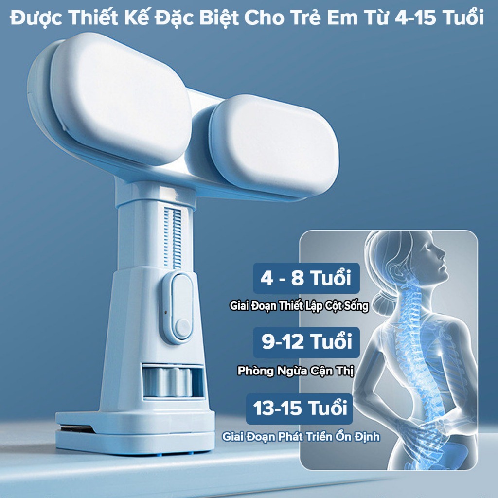 Ảnh Dụng Cụ Đỡ Cằm Chống Cận Thị, Chống Gù Lưng Cho Bé, Giá Chống Cận Chống Gù An Toàn Cho Trẻ Em Từ 4-15 Tuổi Hãng Amalife 3