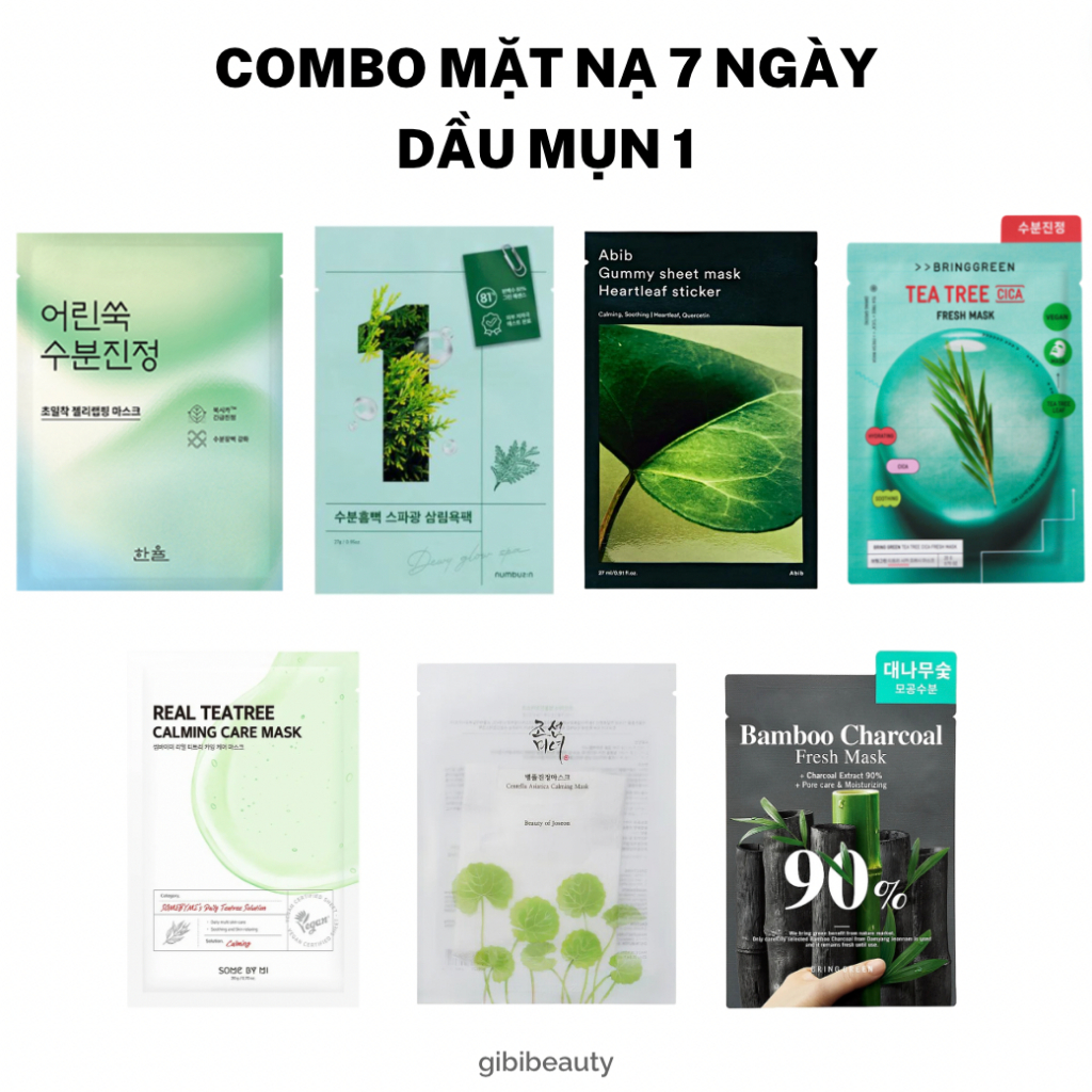 SẴN] Combo mặt nạ 7 ngày Hàn Quốc | Shopee Việt Nam