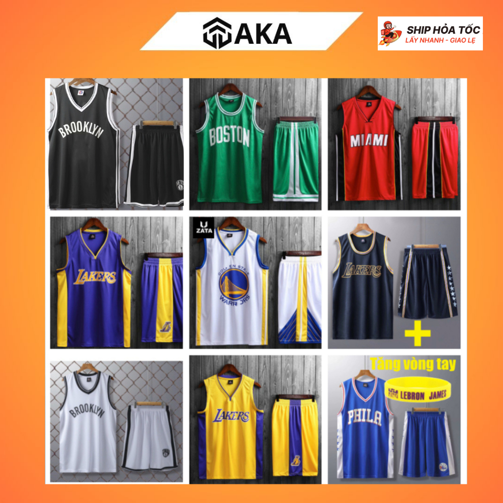 Bộ quần áo bóng rổ 💎𝑭𝑹𝑬𝑬𝑺𝑯𝑰𝑷💎 áo bóng rổ nam nữ các câu lạc bộ NBA ...