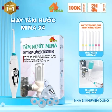 Tăm Nước. Máy Tăm Nước. Mina. Có Bình Muối. Công Nghệ Nhật. Không Dùng Điện. BH Đổi Mới 36 Tháng
