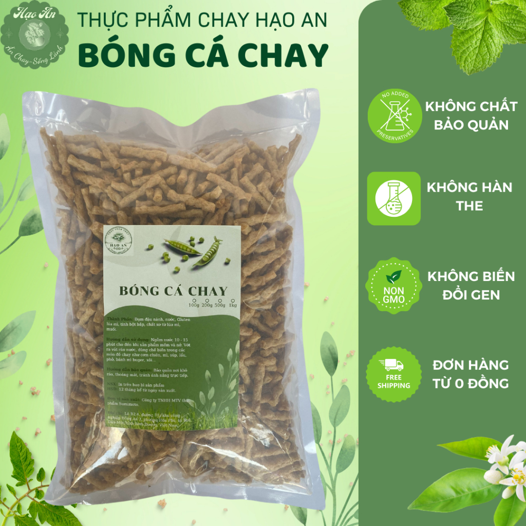 Bóng Cá Chay 200g 100g, bóng cá thuần chay, đồ ăn chay dinh dưỡng ngon ...