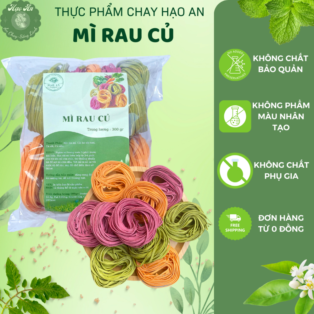 Mì Rau Củ Chay, Mì rau củ Organic Eatclean,Mì cải bó xôi củ dền Healthy ...