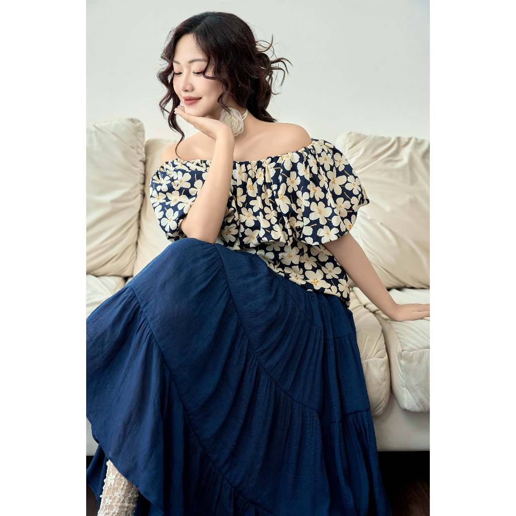 Ảnh OLV - Áo kiểu hoa trễ vai Hansel Floral Top 1