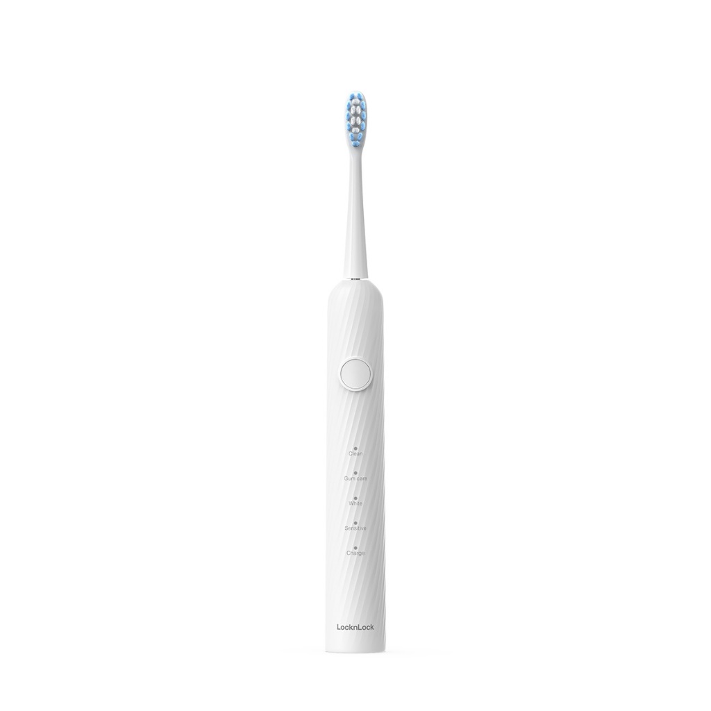 Bàn chải điện LocknLock Electric toothbrush Màu trắng ENR331WHT 4 chế độ hẹn giờ thông minh - K-MALL
