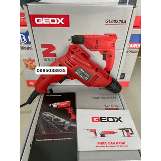 Máy khoan GEOX GL60220 680W nhỏ gọn đầu tự động 10mm tiện dụng