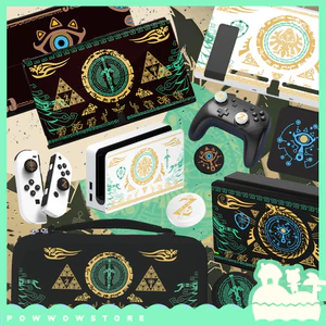Oled/V1/V2 Set Phụ Kiện Case Ốp / Hộp Băng / Túi Đựng Dành Cho Máy Game Cầm Tay Nintendo Switch Zelda New BOTW