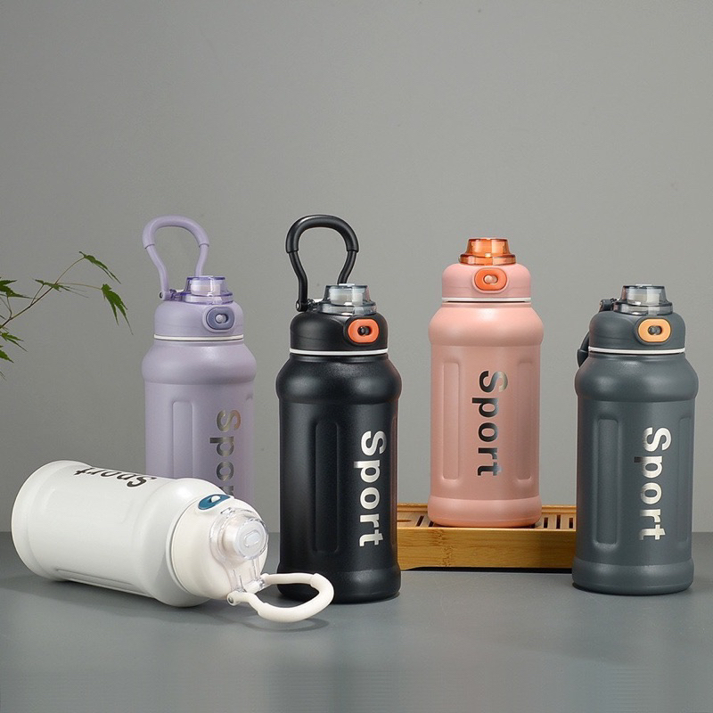 CHỈ CÒN MÀU TÍM - Bình giữ nhiệt thể thao Sport 800ml có quai xách tiện lợi