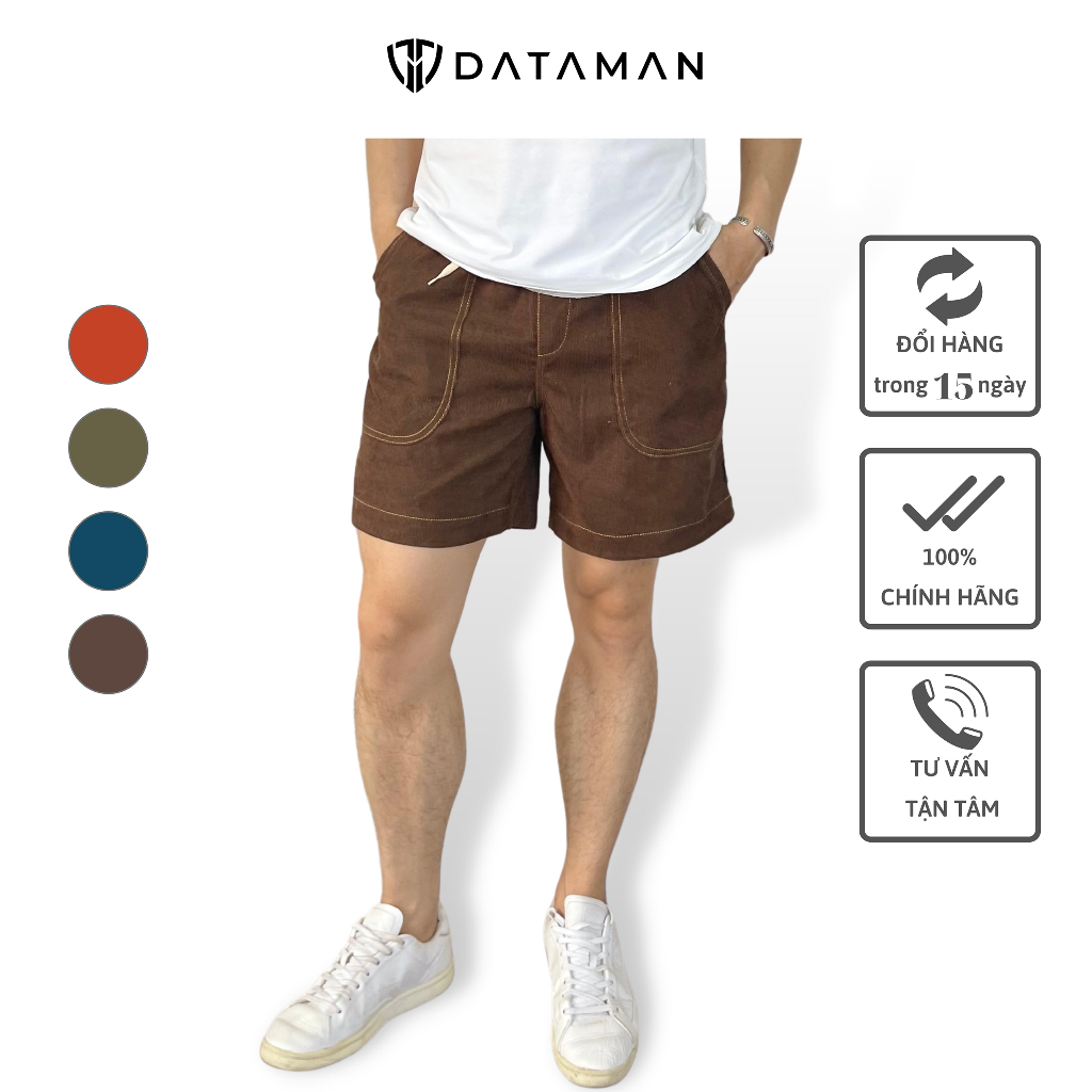 Quần Short Đùi Nhung Tăm Nam Nữ DATAMAN form unisex, chất liệu mát mẻ ...
