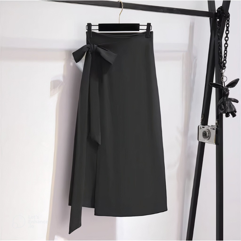 Chân Váy Chữ A Phối Đáp Tà Che Khuyết Điểm Bụng_Thời Trang Hè Thu 2024_SHOPNGOCTRANG19_CV12NT