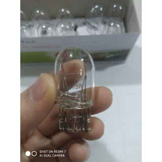Combo 2 Bóng đèn ô tô chân cắm T20 12V 1 tóc, 2 tóc màu trắng.