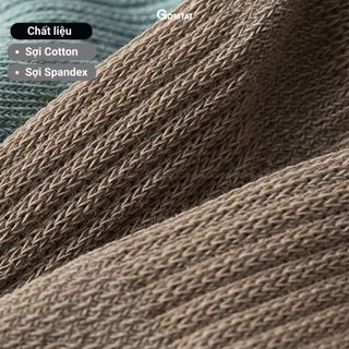 Combo 7 đôi tất ngắn nam chống tuột gót GOMTAT, vớ nam đi giày lười chất liệu cotton hút ẩm, mềm mại - D16-A080-CB7