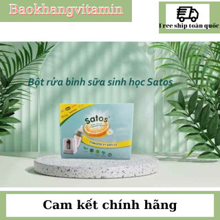 Bột rửa bình sữa Satos cho máy rửa bình sữa hộp 150g