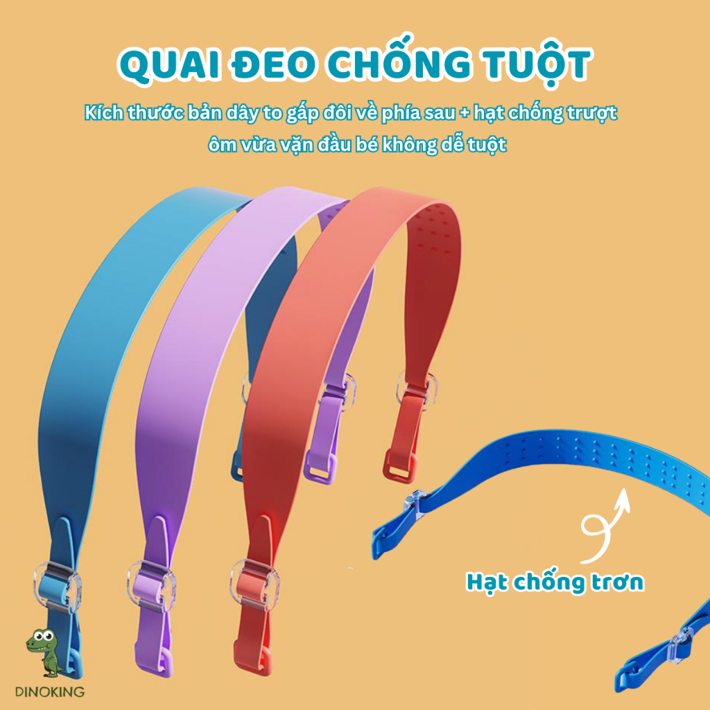 Kính bơi trẻ em cao cấp DINOKING Combo Kính bơi cho bé trai bé gái kèm mũ bơi Mắt kiếng bơi chống mờ PK11