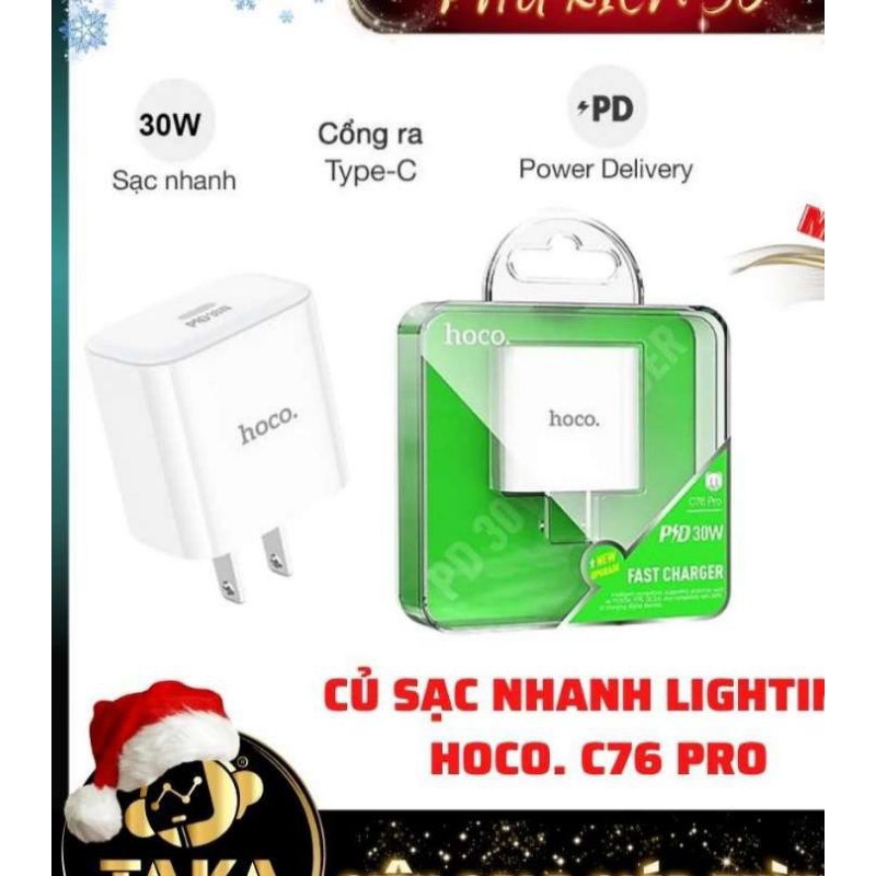 Củ sạc nhanh PD 30w cổng type-c hỗ trợ sạc nhanh ,tốc độ sạc nhanh.