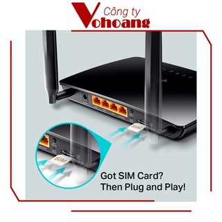 TP-Link Archer MR200 - Wi-Fi gắn sim Băng Tần Kép 4G LTE AC750
