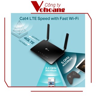 TP-Link Archer MR200 - Wi-Fi gắn sim Băng Tần Kép 4G LTE AC750