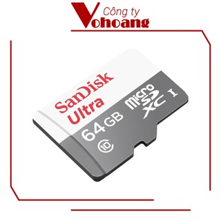 Thẻ nhớ Sandisk 64GB tốc độ cao Class 10 (Trắng)
