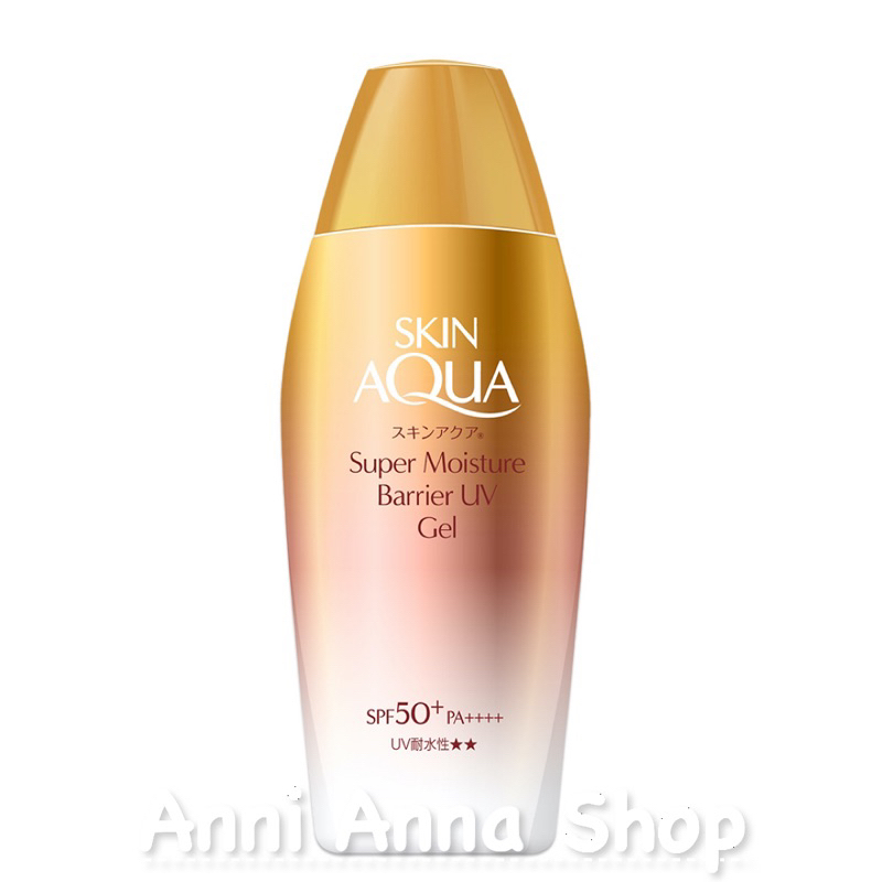 Skin Aqua Rohto New Sunscreen Super Moisture Gel SPF50+/PA+++ 140g (Green Tea Set